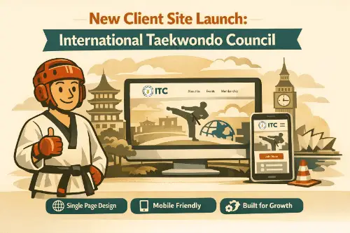 We've launched a new single-page website for the International Taekwondo Council, built for clarity today and scalable growth tomorrow, with PrimeCRM powering engagement behind the scenes.
